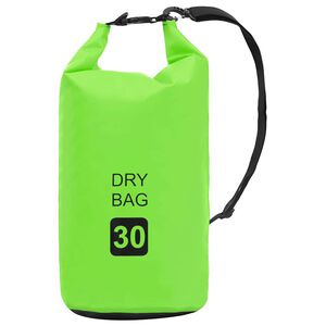 vidaXL Trockensack Gr&uuml;n 30 L PVC