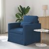 vidaXL Sofa 180cm Blau Metall