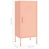 vidaXL Lagerschrank Rosa 42,5x35x101,5 cm Stahl