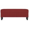 vidaXL Sitzbank Weinrot 100x35x41 cm Stoff