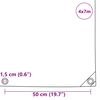 vidaXL Plane 650g / m&sup2; Olive Gr&uuml;n 4 x 7 m Canvas mit PVC-Beschichtung