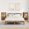 vidaXL Nachttisch 2 pcs Altholz 50 x 32,5 x 80cm Holzwerkstoff