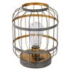 Luxform Garten-Tischlampe Solar LED Cambridge Grau und Golden