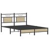 vidaXL Bettgestell ohne Matratze Sonoma-Eiche 140x190 cm Holzwerkstoff