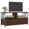 vidaXL TV-Schrank Braun Eichen-Optik 90x33x45 cm Holzwerkstoff & Eisen