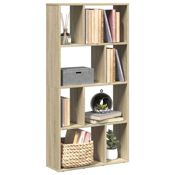 vidaXL B&uuml;cherregal Sonoma-Eiche 60x20x120,5 cm Holzwerkstoff