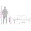 vidaXL 3-Sitzer-Sofa Braun 180 cm Samt