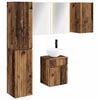 vidaXL Badezimmerschrank-Set 5 stk. Altholz Holzwerkstoff