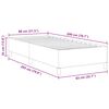 vidaXL Boxspringbett Blau 80 x 200 cm Samt