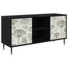 vidaXL TV-Schrank GOTHA 102 x 33 x 51 cm Schwarz Eichen-Optik