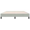 vidaXL Bettgestell ohne Matratze Hellgrau 140x220 cm Samt
