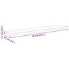 vidaXL Regalbrett 4 pcs Schwarz 60 x 10 x 1,5 cm Holzwerkstoff