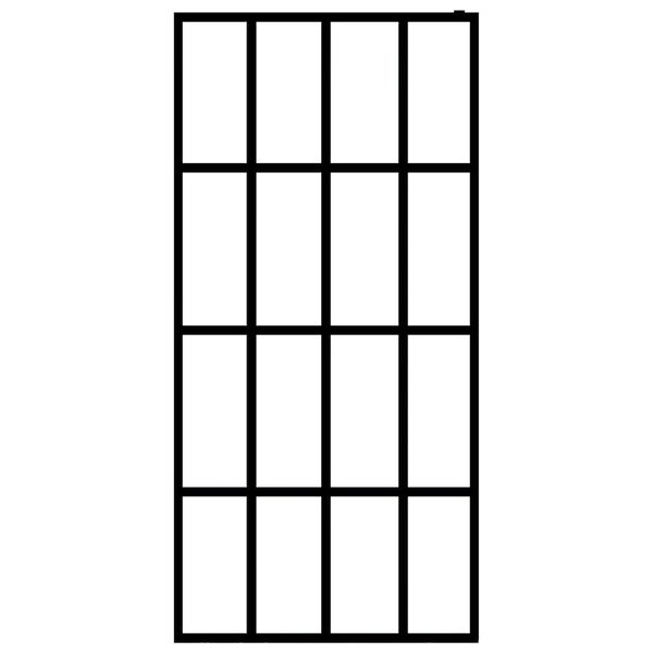 vidaXL Duschwand für Walk-in Dusche Klares Sicherheitsglas 118x190 cm