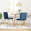 vidaXL Esszimmerst&uuml;hle 2 Stk. Blau Stoff