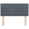 vidaXL Kopfteil Dunkelgrau 90 cm Samt