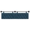 vidaXL H&auml;ngevorderseite Wandmontiert Blau 190 x 55 x 7 cm Samt