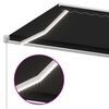 vidaXL Markise Manuell Einziehbar mit LED 500x350 cm Anthrazit