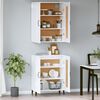 vidaXL Highboard Wei&szlig; 69,5x34x180 cm Holzwerkstoff