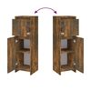 vidaXL Badezimmerschrank R&auml;uchereiche 30x30x95 cm Holzwerkstoff