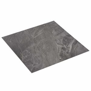 vidaXL Bodenplanken Schwarz und Wei&szlig; 5,11 m&sup2; 55 Stk. PVC