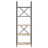 vidaXL B&uuml;cherregal Sonoma-Eiche 60 x 30 x 183 cm Holzwerkstoff