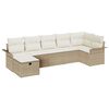vidaXL Gartensofa-set 7 stk. Poly Rattan