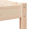 vidaXL Bettrahmen Braun 225,5 x 205,5 x 69,5 cm Massivholz Kiefer