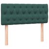 vidaXL Boxspringbett mit Matratze & LED Dunkelgr&uuml;n 120x210 cm Samt