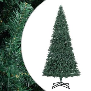 vidaXL K&uuml;nstlicher Weihnachtsbaum mit St&auml;nder Gr&uuml;n 500 cm PVC