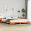 vidaXL Bettrahmen Braun 200 x 210 cm Massives Kiefernholz
