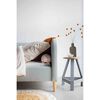 KidsDepot Hocker Original 32 cm Mangoholz Grau