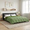 vidaXL Winterbettdecke Gepolstert Gr&uuml;n 200 x 240 cm Mikrofaser