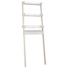 vidaXL Toilettenregal Wei&szlig; 63,5x32x179 cm Massivholz Kiefer