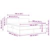 vidaXL Aufbewahrungsbett mit Matratze Schwarz 160 x 200 cm