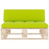 vidaXL Outdoor-Mittelsofa Paletten Impr&auml;gniertes Kiefernholz