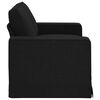 vidaXL Sofa 120cm Schwarz Metall