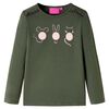 Kinder-Langarmshirt Khaki 104