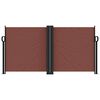 vidaXL Seitenmarkise Ausziehbar Braun 120x1200 cm