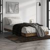 vidaXL Bettgestell ohne Matratze R&auml;uchereiche 90x200 cm Holzwerkstoff