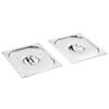 vidaXL Deckel f&uuml;r GN 1/2 Beh&auml;lter 2 Stk. Edelstahl