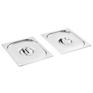 vidaXL Deckel f&uuml;r GN 1/2 Beh&auml;lter 2 Stk. Edelstahl