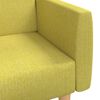 vidaXL Schlafsofa 2-Sitzer mit Fu&szlig;hocker Gr&uuml;n Stoff