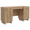 vidaXL Schreibtisch Artisan-Eiche Holzwerkstoff 142,5 x 50 x 75 cm