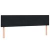 vidaXL Boxspringbett mit Matratze Schwarz 180x210 cm Samt
