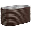 vidaXL Hochbeet Verzinkter Stahl 152x80x68 cm Braun