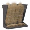 vidaXL Heu Futterspender Schwarz 71 x 33 x 70 cm Kaltgewalzter Stahl