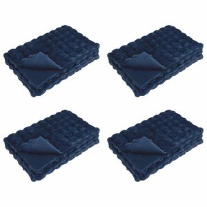 vidaXL Rutschfeste Decke aus Kunstkaninchenfell Olite 4 stk. 13.65 kg