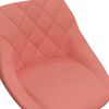 vidaXL Esszimmerst&uuml;hle 2 Stk. Drehbar Rosa Samt