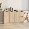 vidaXL Sideboards 3 Stk. Sonoma-Eiche Holzwerkstoff