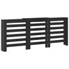 vidaXL Heizk&ouml;rperabdeckung Schwarz Eichen-Optik 205 x 21,5 x 83,5 cm